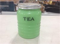 5 Inch Jadite Glass Tea Jar