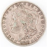 Coin 1878-CC  Morgan Silver Dollar Fine+ Key!