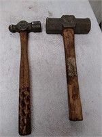 2 AMPCO brass spark free hammers