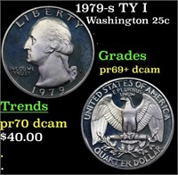 Proof 1979-s TY I Washington Quarter 25c Grades GE