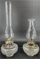 2 Antique Oil Lamps