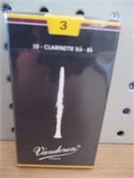 10 CR103 Vandoren Clarinet Reeds