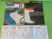 Fender Electric Bass Guitar Strings & 2 Lesson