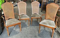 4 Cane Back Dining Chairs *LYS.  NO SHIPPING