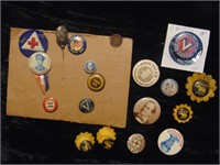 Lot of WW2 & FDR Era Political Buttons