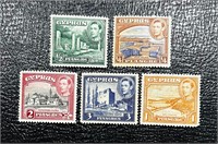 (12) Lot of British Cypress Stamps