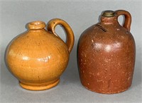 2 redware items ca. 1870 & 1890; small globular