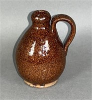 PA redware miniature jug ca. 1880; PA miniature