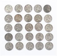 Lot (20) Silver Jefferson War Nickels