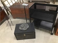 Storage Rack, Cart, and Box Bundle