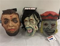 3 Adult Zombie Masks