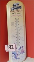 "GUSS' TOWING" METAL THERMOMETER 9X26