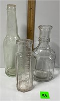 Vtg Pabst,Mennic&Slater Glass Bottles