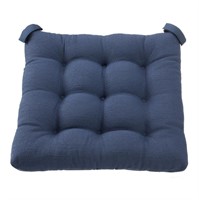 E2871  Mainstays Navy Chair Cushion Set, 15.5" x 1