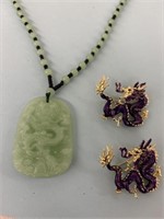 Jewelry - Dragon Necklace & Pins