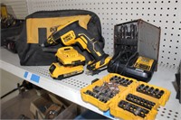 DEWALT Drywall Drill/Chargers/ Bits etc. and Bag