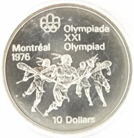 92.5 Silver 1976 Montreal XXI Olympiad $10 Coin