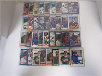 LOT OF 35 BASEBALL ROOKIE STAR CARDS