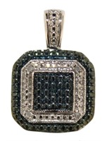 Genuine Blue Diamond Necklace