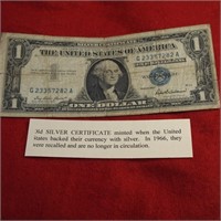 1957 Silver Certificate One Dollar