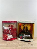 Two vintage holiday edition Barbie’s