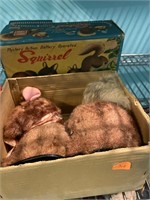 Vintage Squirrel Toy in Box