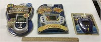 3 battery powered handheld games- Texas hold