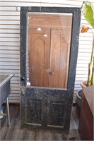 Antique Half Light Wooden Door