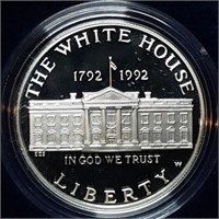 1992 White House Proof Silver Dollar MIB