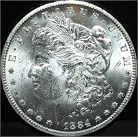 1884-CC Morgan Silver Dollar Gem BU Carson City