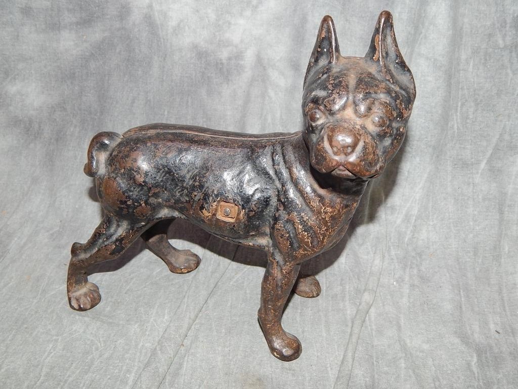 Large Cast Iron Boston Terrier (Hubley?)