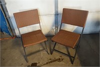 2 Newer Wicker Folding Chairs