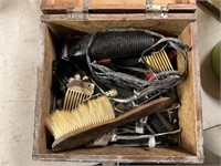 Vintage barber shop box