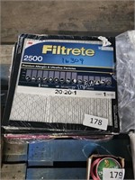 8ct 3M filtrete air filters 20x20x1