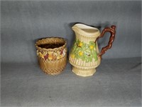 Decorative pitcher and container