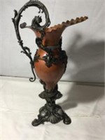 Victorian Metal Ewer with Bronze Mounts, Dolphin