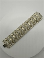 Lisner Vintage Gold Tone Panel Bracelet