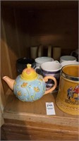 Mugs and tea pot