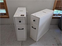 Pair of Roller Drawer Utility Storage Units