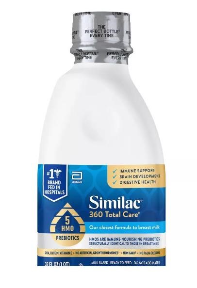 Similac 360 Total Care Liquid Infant Formula, Non-