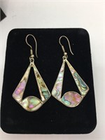 Sterling and Pava Shell Earrings
