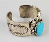 Sterling Silver Turquoise Russell Toledo Bracelet.