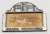 (U) vtg. Save with Ice Annual Convention Badge