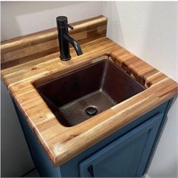 $255 SINKOLOGY Copper Dual Flex Bath Sink