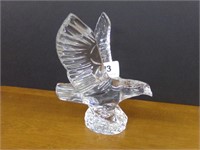 Clear Crystal Eagle Sculpture
