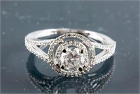 14k White Gold 0.59ct Diamond Ring CRV$3800