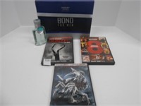 Mens Cologne and DVD Selection