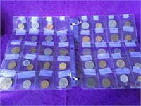 2 Pages Coins Over 40 Total