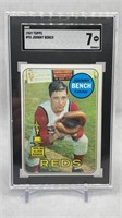 1969 Topps #95 Johnny Bench SGC 7