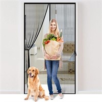 Fiberglass Magnetic Screen Door Fit Door Size 36